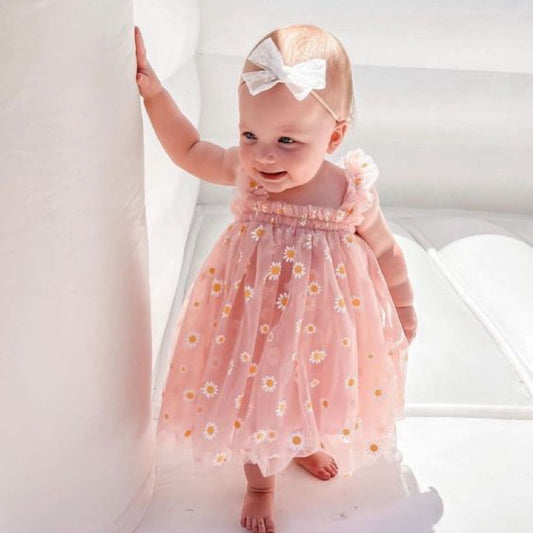 Baby Toddler Kid Spring Daisy Tulle Dress