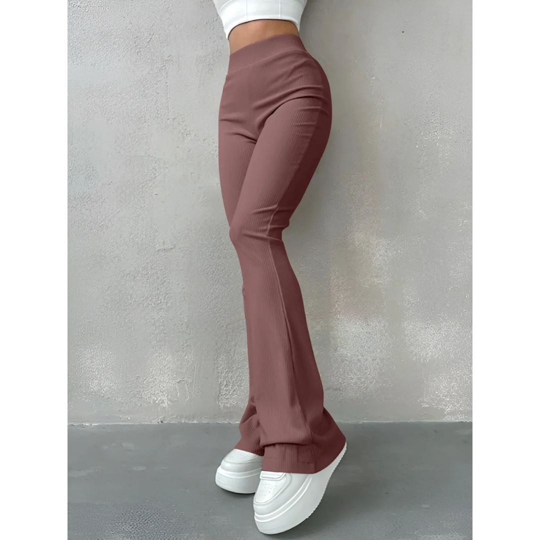 Women’s High-Waisted Flared Trousers