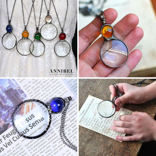 The original Annibel™ Nostalgic Magnifying Glass Loupe Necklace