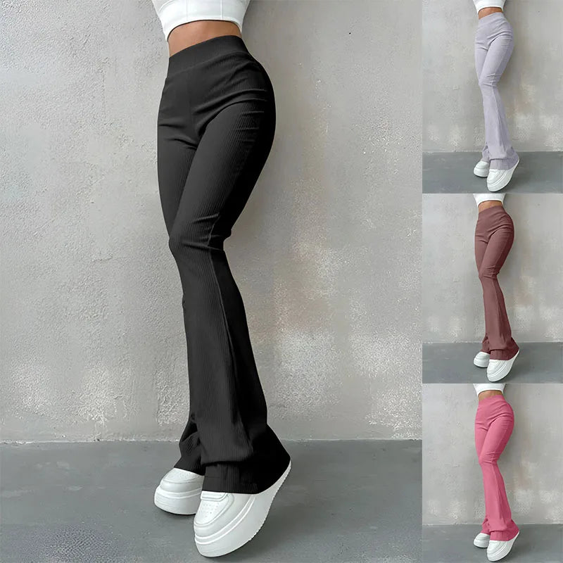 Women’s High-Waisted Flared Trousers