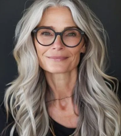 Ash Gray Long Layers