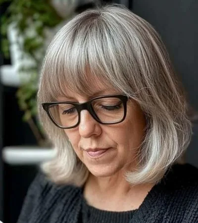 Flipped Bob with Side Bangs