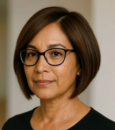 Tapered Bob with Angled Ends