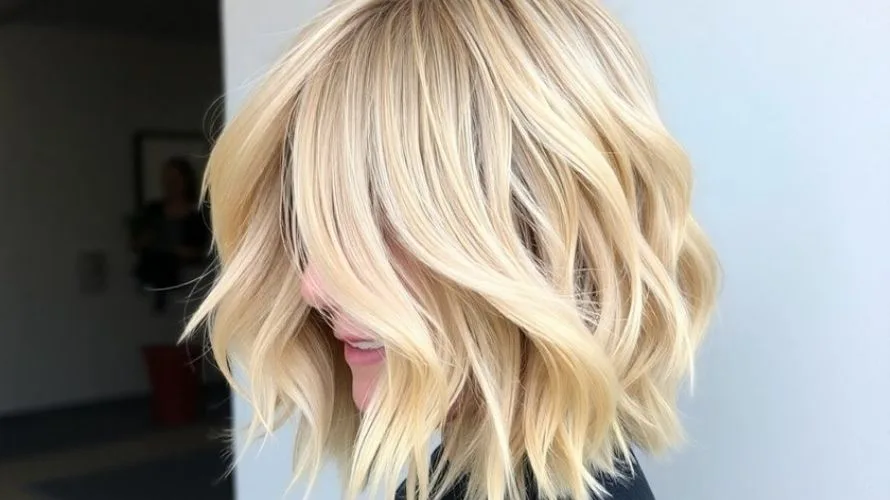 Angled Beach Wave Bob