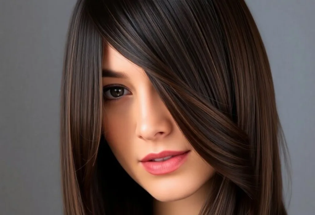 Angled Framing Bangs
