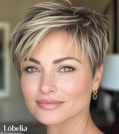 Angled Pixie Cut