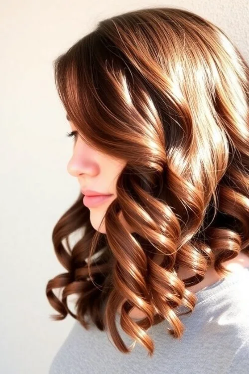 Asymmetrical Curly Cut