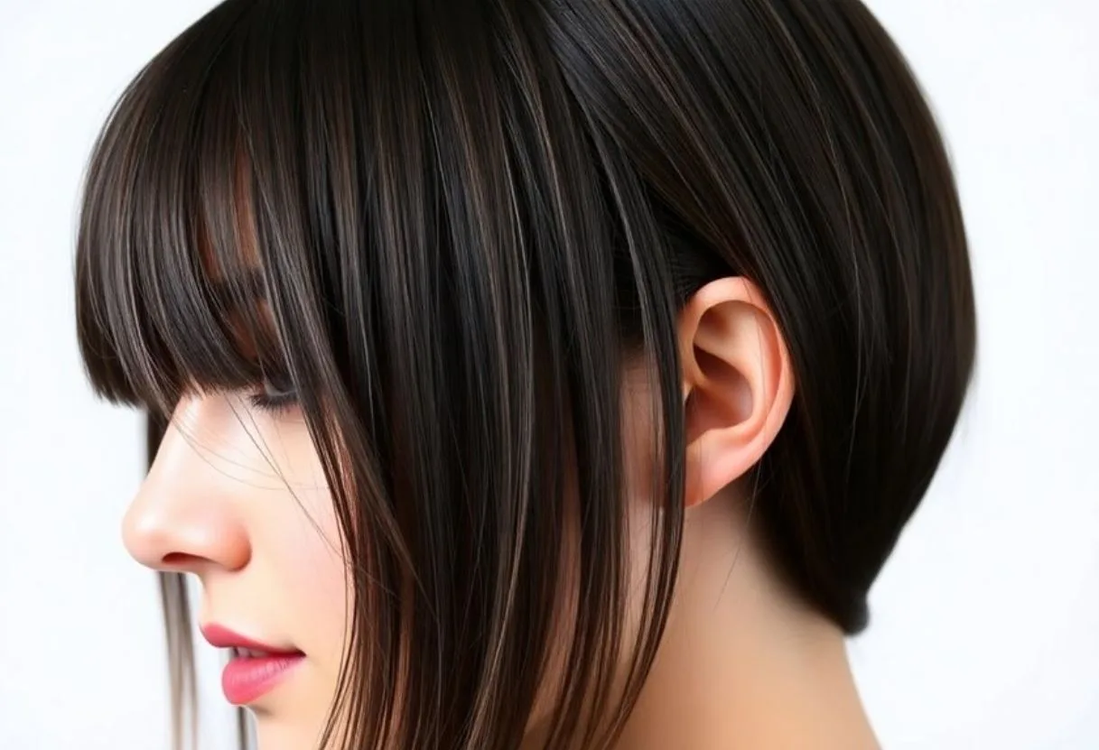 Asymmetrical Micro Bangs
