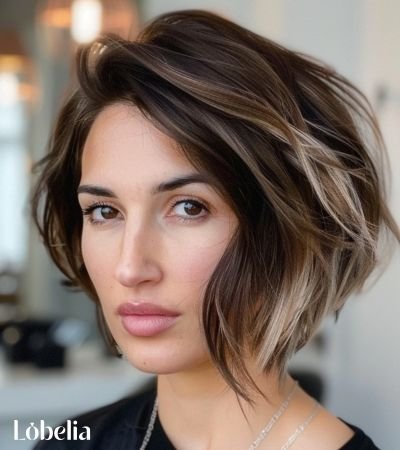 Asymmetrical Cut with Highlights
