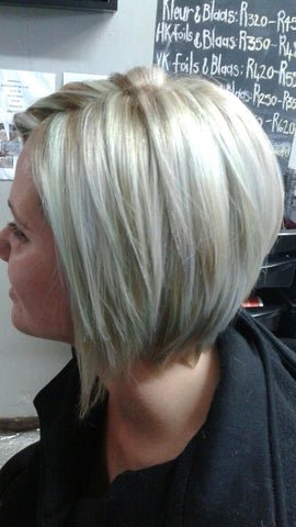 Blonde Pixie Cut with Lowlights