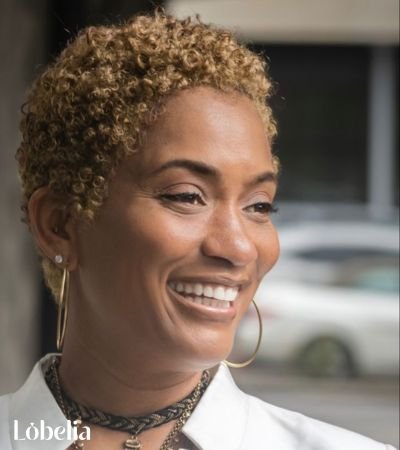 Blonde TWA (Teeny Weeny Afro)