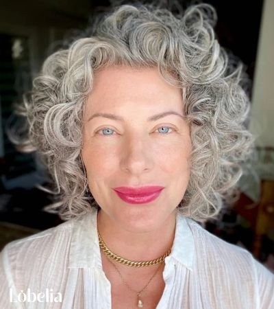 Bob with Highlighted Curls