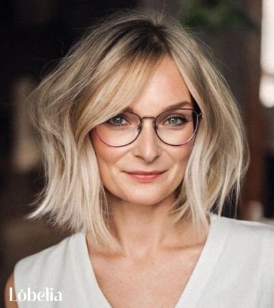 Bob with Side-Swept Fringe