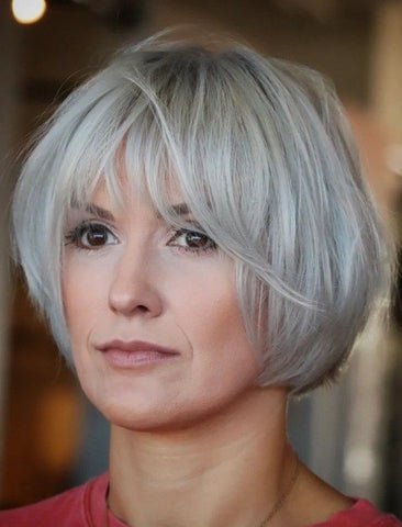 Bob with Soft Waves and Bangs