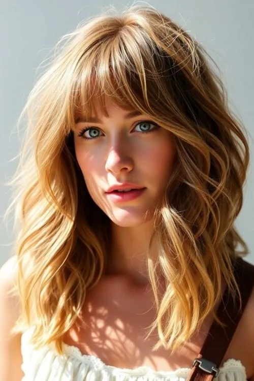 Bohemian Wavy Bob