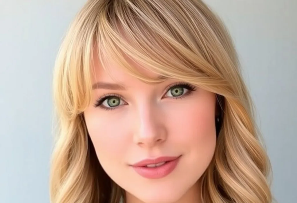 Cheekbone-Skimming Bangs