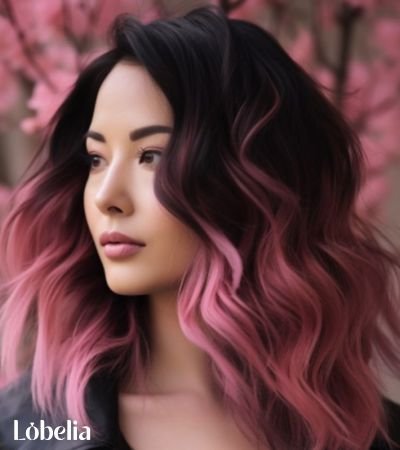 Cherry Blossom Pink Balayage