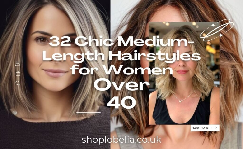Chic Medium-Length Hairstyles for Women Over 40