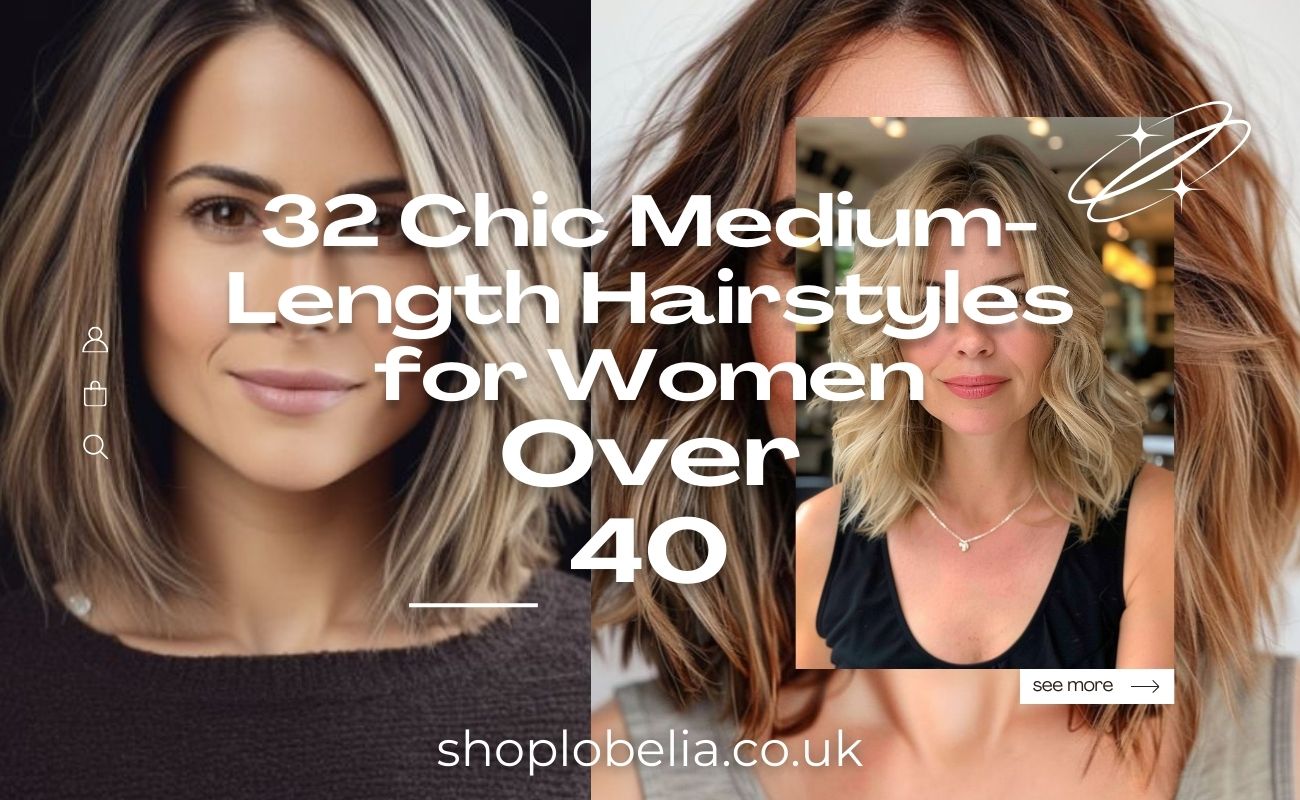 Chic Medium-Length Hairstyles for Women Over 40