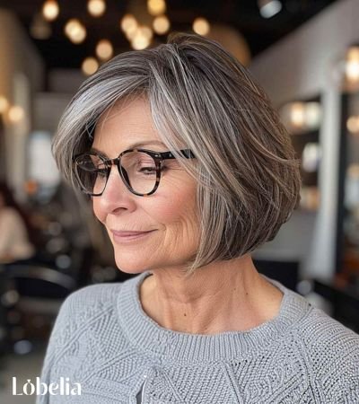 Chin-Length Bob with Bangs