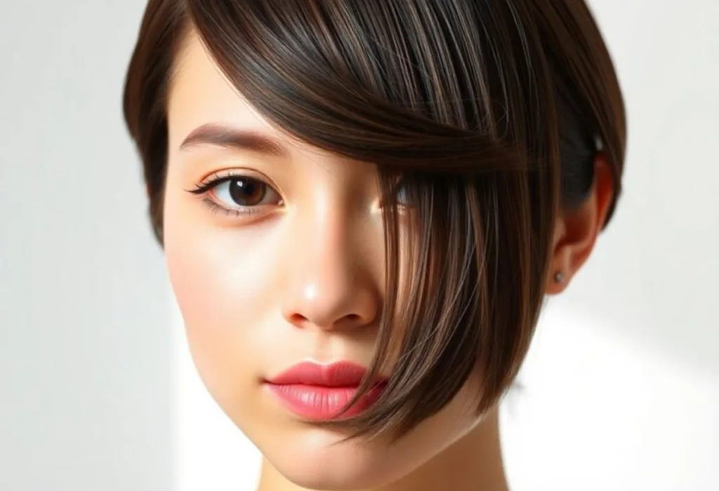 Choppy Side-Swept Fringe