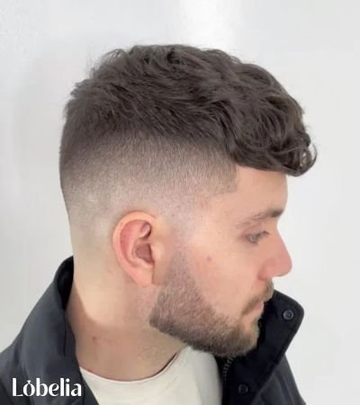 Choppy Fringe Edgar with High Fade