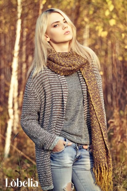 Chunky Cardigan and Jeans