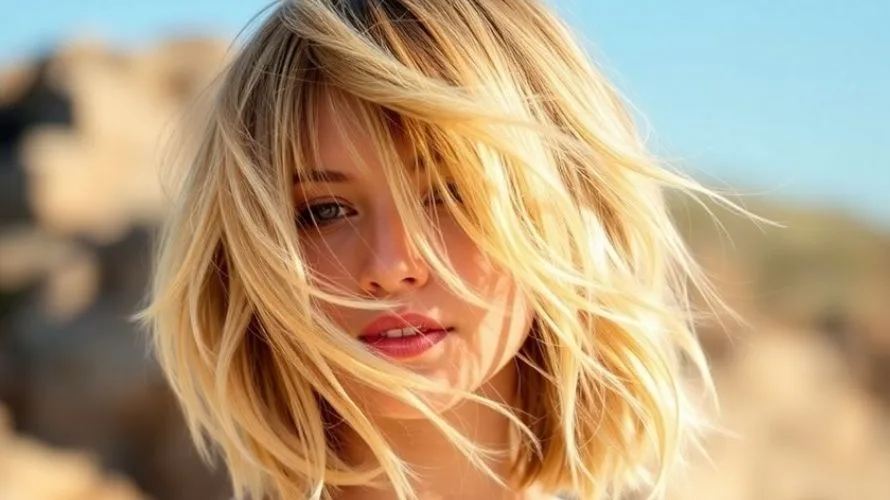 Classic Shoulder-Length Beachy Bob