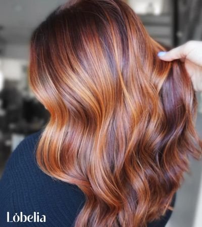Copper with Caramel Highlights