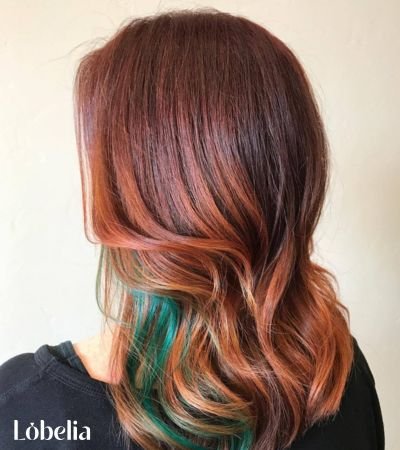 Copper with Teal Tips