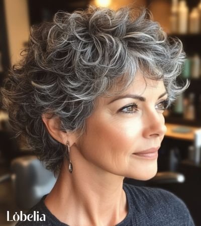 Curly Wavy Pixie Cut