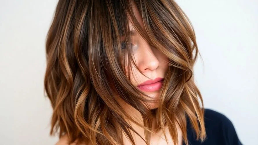 Curtained Collarbone Length