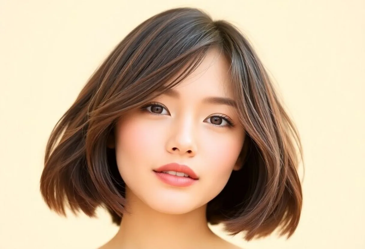 Curved Statement Bangs
