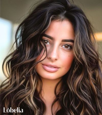 Dark Mocha Brown with Honey Highlights