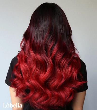 Dark Red Ombre