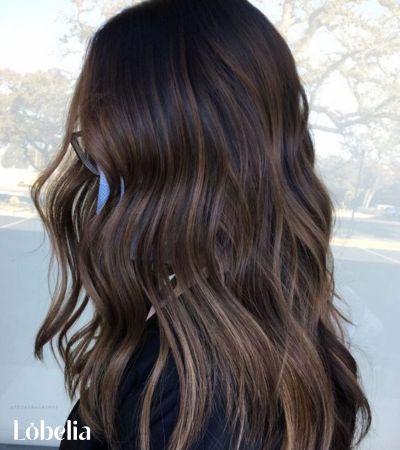 Deep Brown with Smoky Balayage