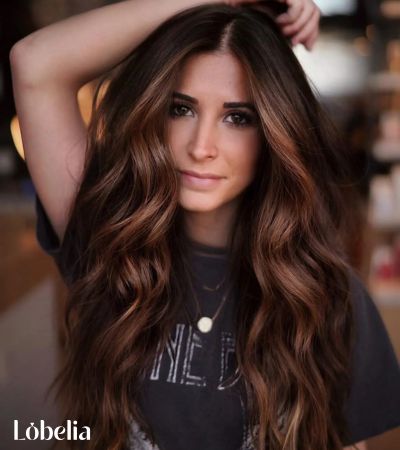 Deep Chocolate Brown with Chestnut Lowlights