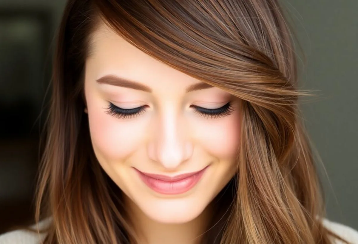 Diagonal Swept Bangs