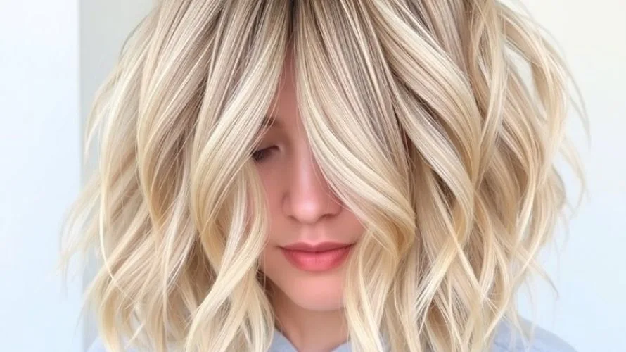 Dimensional Blonde Bob