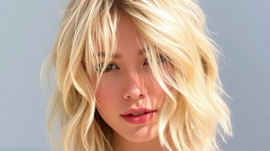 Disheveled Curtain Bob