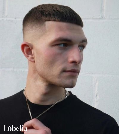 Edgar with Sharp Line Up and Low Fade