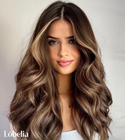 Espresso Brown with Sandy Blonde Highlights