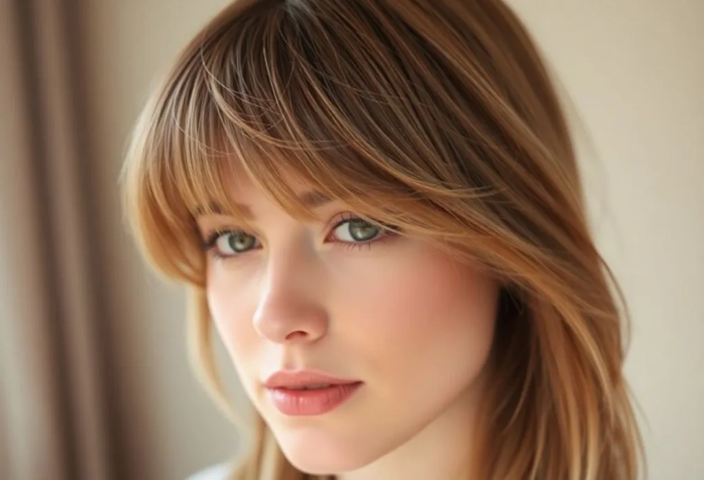 Face-Framing Curtains
