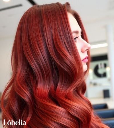 Fiery Red Waves