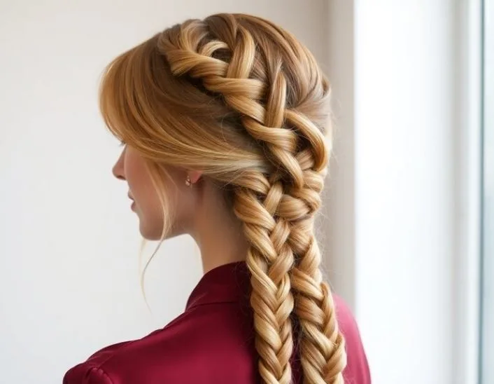 Fishtail Braid Low Pony
