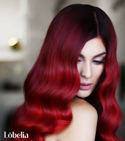 Flame Red Waves