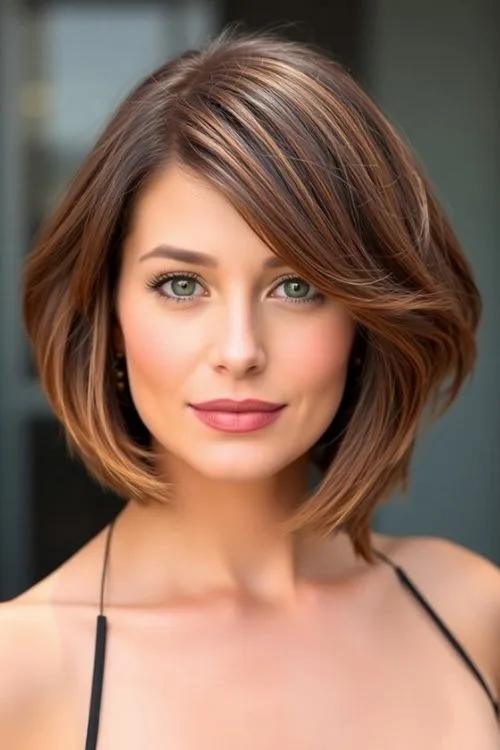 Graduated Bob With Bangs