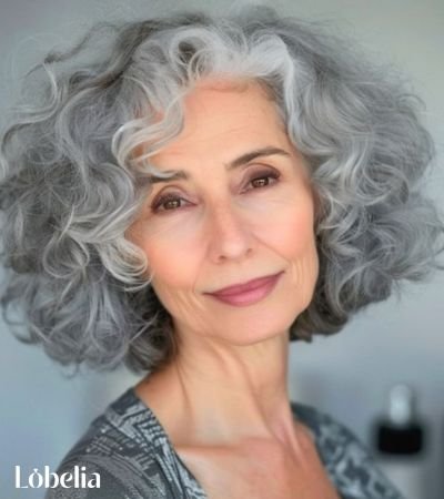 Inverted Bob with Soft Curls