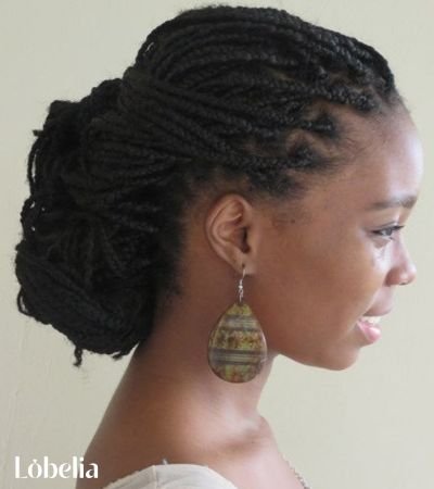 Kinky Twists in a Low Bun