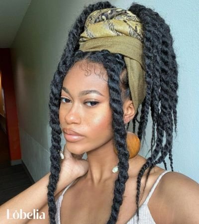 Kinky Twists with Scarf